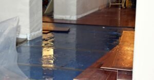 flooded floor space